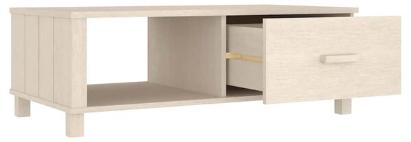 HAMAR mézbarna tömör fenyőfa dohányzóasztal 100 x 55 x 35 cm