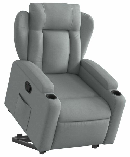 Relax Fotel Elektromos Emeléssel - Világos Szürke