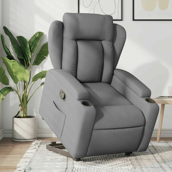 Relax Fotel Elektromos Emeléssel - Világos Szürke