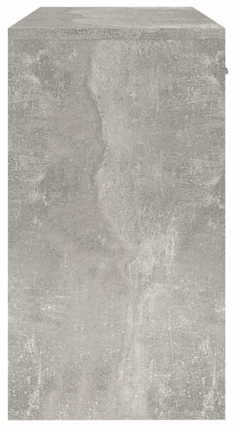 Betonszürke faanyag fiókos/rekeszes íróasztal 100x40x73 cm