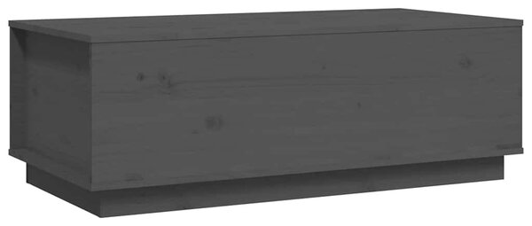 Szürke tömör fenyőfa dohányzóasztal 100 x 50 x 35 cm