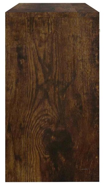 Füstös tölgy faanyag fiókos/rekeszes íróasztal 100x40x73 cm