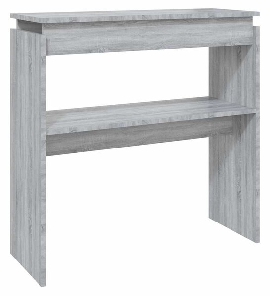 Szürke sonoma színű szerelt fa tálalóasztal 80 x 30 x 80 cm