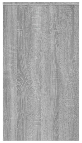 Szürke sonoma színű szerelt fa íróasztal 90x40x72 cm