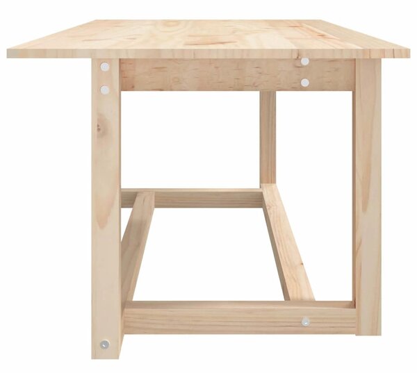 Tömör fenyőfa dohányzóasztal 110 x 55 x 45 cm
