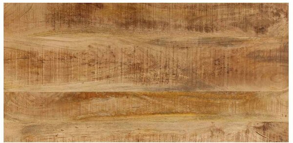 Tömör mangófa és acél dohányzóasztal 100 x 50 x 35 cm