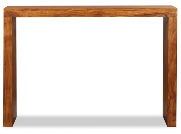 Tömör fa konzolasztal mézszínű bevonattal 110 x 40 x 76 cm