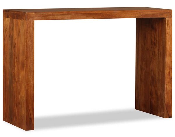 Tömör fa konzolasztal mézszínű bevonattal 110 x 40 x 76 cm