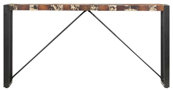 Tömör újrahasznosított fa tálalóasztal 150 x 35 x 76 cm