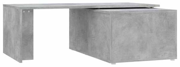 Betonszürke szerelt fa dohányzóasztal 150 x 50 x 35 cm