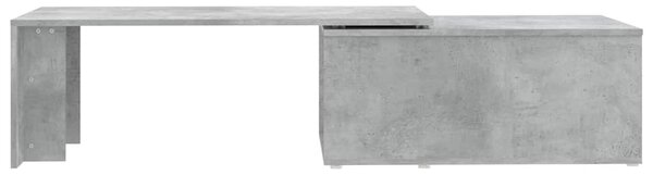 Betonszürke szerelt fa dohányzóasztal 150 x 50 x 35 cm