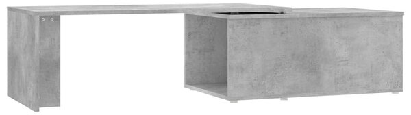 Betonszürke szerelt fa dohányzóasztal 150 x 50 x 35 cm