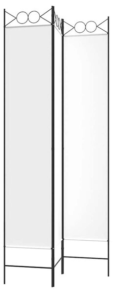 3-paneles fehér szövetparaván 120 x 220 cm