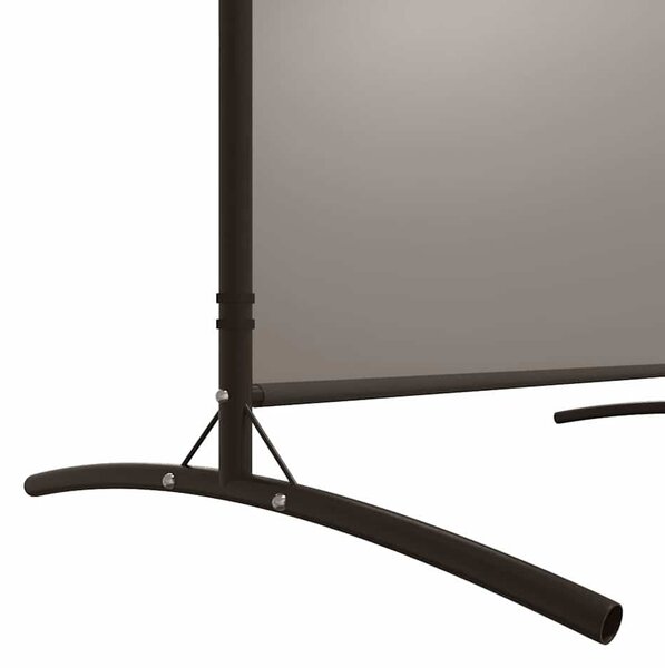 6 paneles antracitszürke szövet térelválasztó 520x180 cm