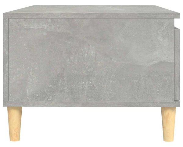Betonszürke szerelt fa dohányzóasztal 90x50x36,5 cm