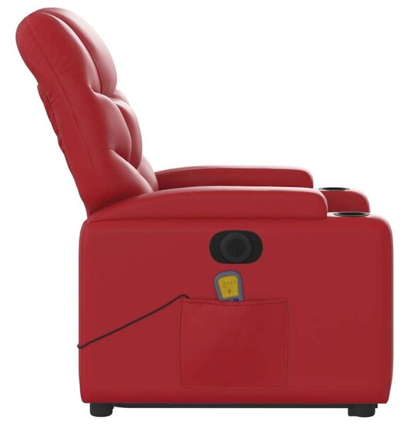 VidaXL Elektromos Masszázsfotel - Bordó