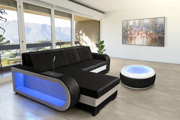 Design1 Sarokkanapé S99 RGB LED világítással
