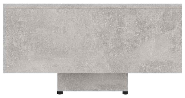 Betonszürke szerelt fa dohányzóasztal 85 x 55 x 31 cm