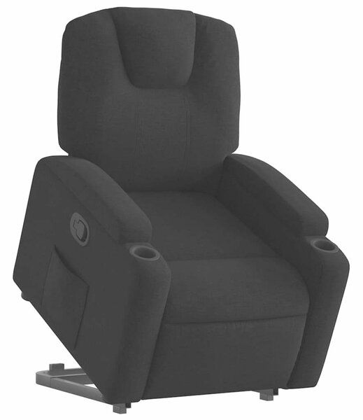 VidaXL Elektromos Emelő Fotel - Fekete Szövet