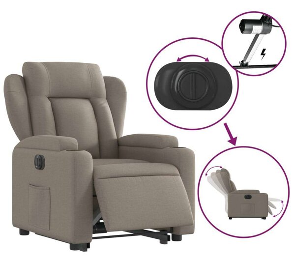 VidaXL Elektromos Felfállást Segítő Fotel - Töpszín