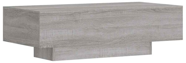 Szürke sonoma szerelt fa dohányzóasztal 100x49,5x31 cm