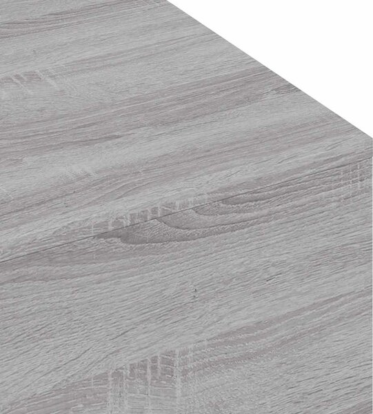 Szürke sonoma szerelt fa dohányzóasztal 100x49,5x31 cm