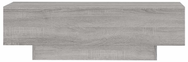 Szürke sonoma szerelt fa dohányzóasztal 100x49,5x31 cm