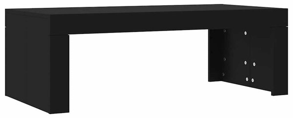 Fekete szerelt fa dohányzóasztal 102 x 50 x 36 cm