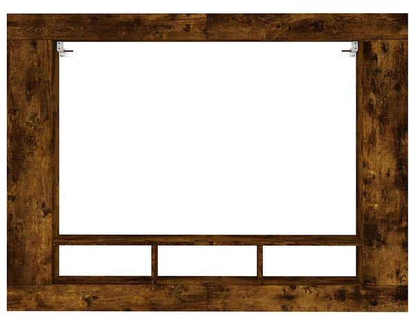 Füstös tölgy színű szerelt fa TV-szekrény 152x22x113 cm