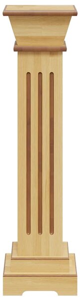 Klasszikus faszínű MDF szögletes oszlop virágállvány 17x17x66cm