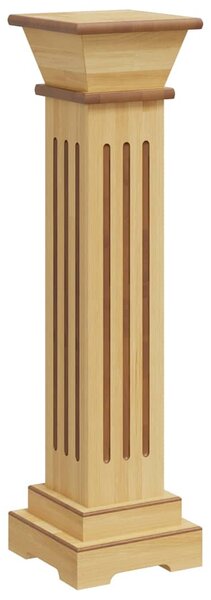 Klasszikus faszínű MDF szögletes oszlop virágállvány 17x17x66cm