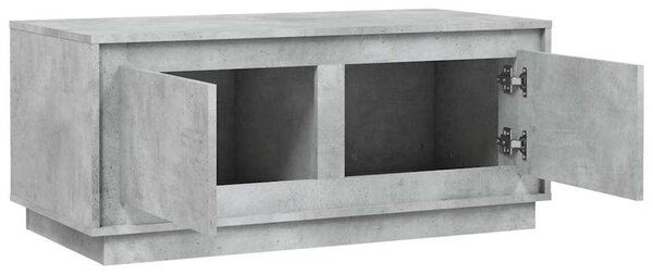 Betonszürke szerelt fa dohányzóasztal 102x50x44 cm