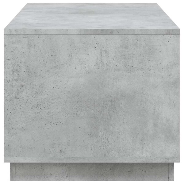 Betonszürke szerelt fa dohányzóasztal 102x50x44 cm