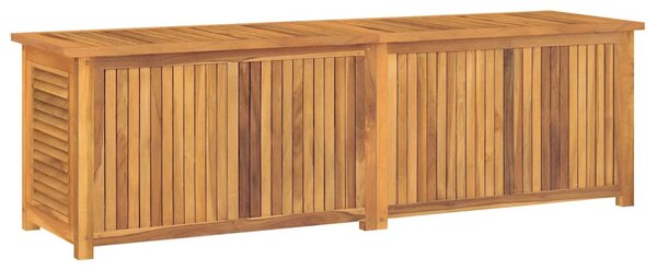 Tömör tíkfa kerti tárolóláda zsákkal 175 x 50 x 55 cm
