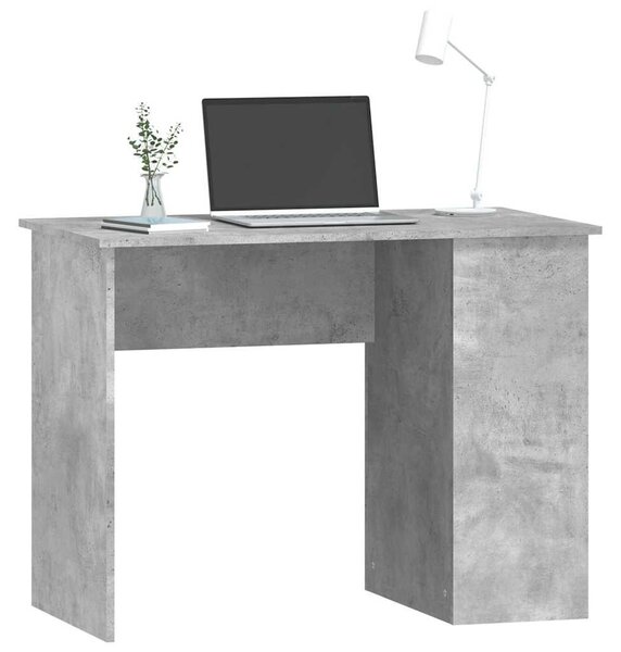 Betonszürke szerelt fa íróasztal 100 x 55 x 75 cm