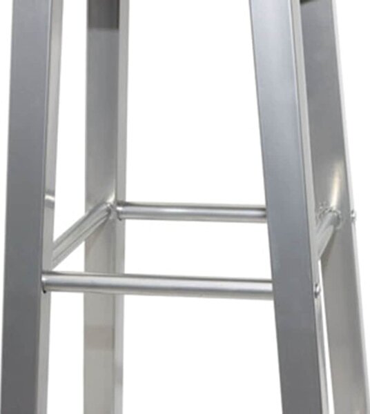 4 db ezüst és barna MDF bárszék