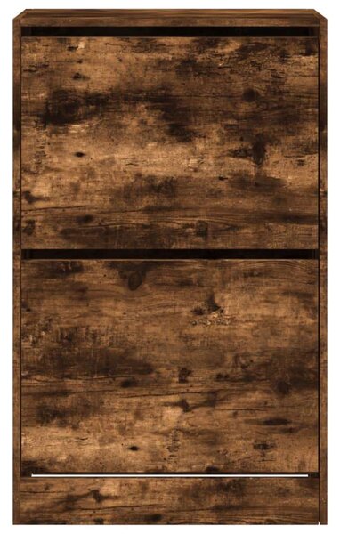 VidaXL Cipőtartó Szekrény - Füstös Tölgy - 60x34x96,5cm
