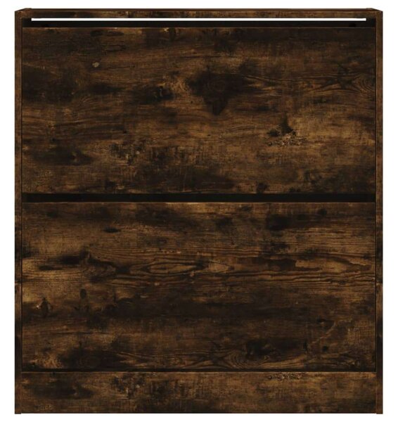 VidaXL Cipőtartó Szekrény - Füstös Tölgy - 80x21x87,5 cm