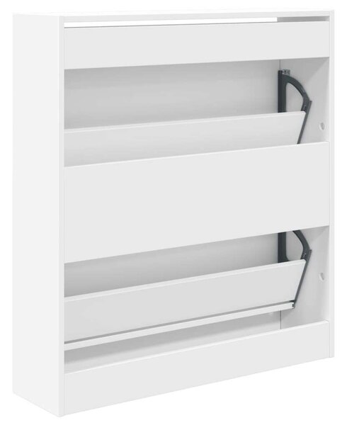 VidaXL Cipőszekrény - Fehér - 2 Fiók - 80x21x87,5cm