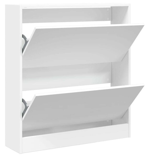 VidaXL Cipőszekrény - Fehér - 2 Fiók - 80x21x87,5cm