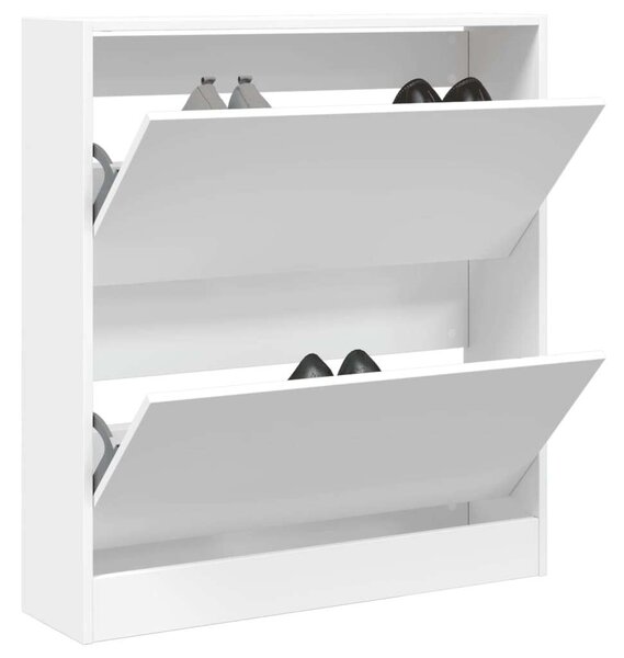 VidaXL Cipőszekrény - Fehér - 2 Fiók - 80x21x87,5cm