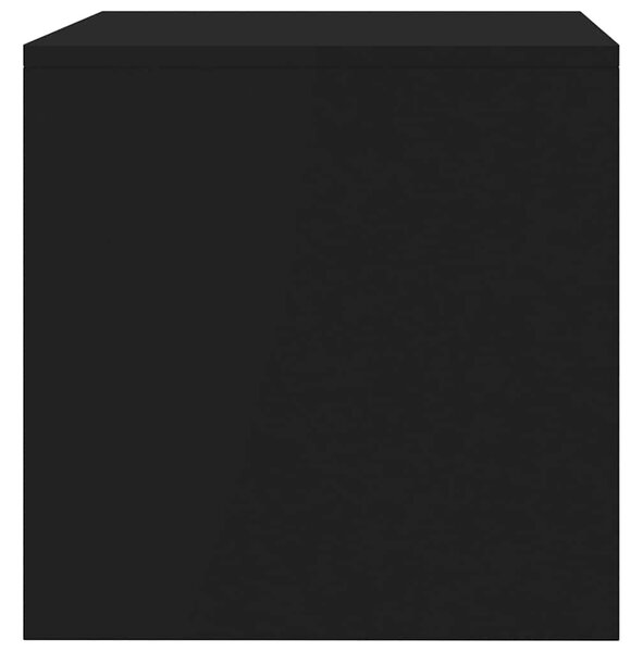 Fekete szerelt fa TV-szekrény 80 x 40 x 40 cm