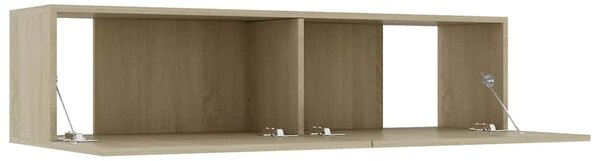 Sonoma tölgy szerelt fa TV-szekrény 120 x 30 x 30 cm