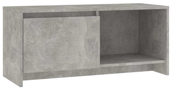 Betonszürke szerelt fa TV-szekrény 90x35x40 cm
