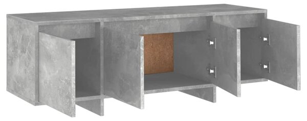 Betonszürke szerelt fa TV-szekrény 120x30x40,5 cm