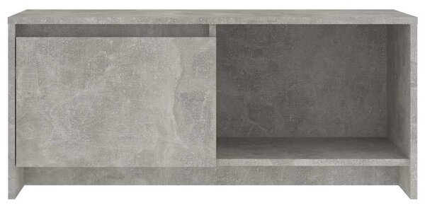 Betonszürke szerelt fa TV-szekrény 90x35x40 cm