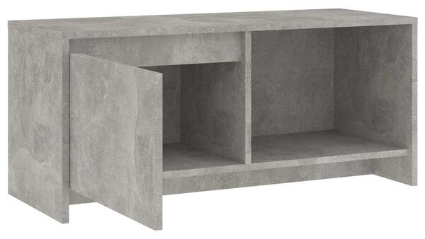 Betonszürke szerelt fa TV-szekrény 90x35x40 cm