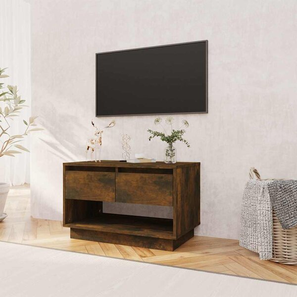 Füstös tölgy színű szerelt fa TV-szekrény 70x41x44 cm