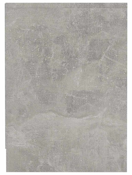 Betonszürke szerelt fa TV-szekrény 100 x 35 x 55 cm