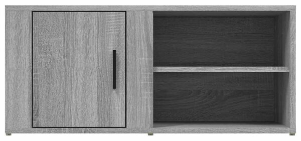 2 db szürke sonoma színű szerelt fa TV-szekrény 80x31,5x36 cm